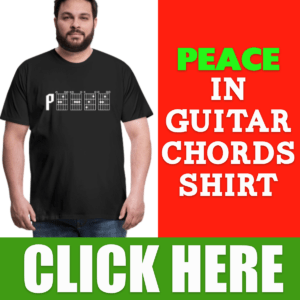Peace in Guitar Chords Shirt